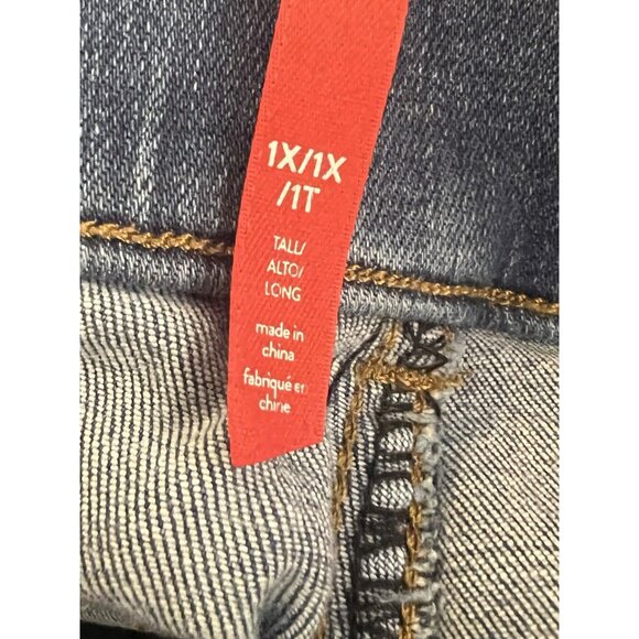 Spanx Skinny Jean-light Vintage Wash Sz 1X Tall - Picture 13 of 14